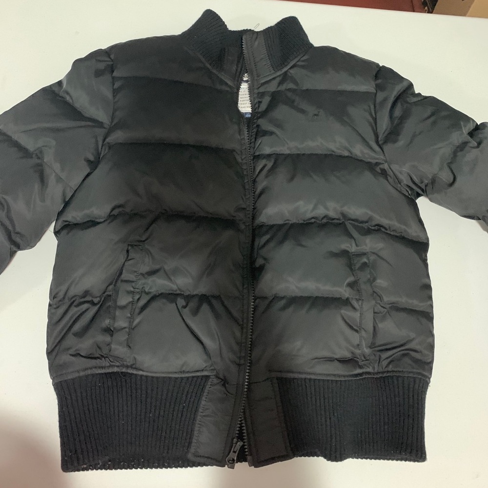 black puffer jacket